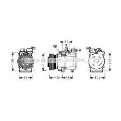 Компрессор кондиционера AVA QUALITY COOLING