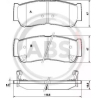 Колодки тормозные дисковые комплект A.B.S. ABS 37523. Фото 1