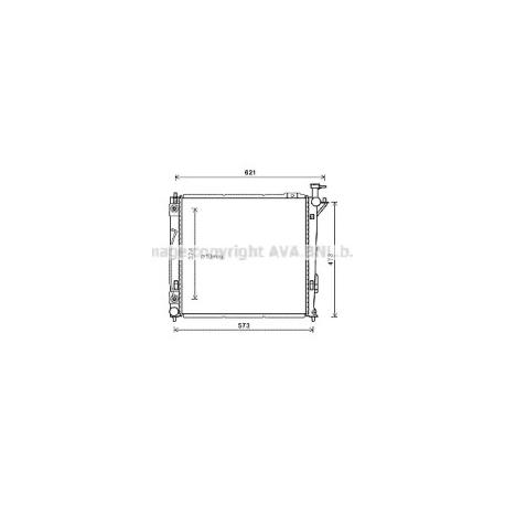 Радиатор охлаждения двигателя AVA QUALITY COOLING HY2339. Фото 1 HY2339