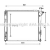 Радиатор охлаждения двигателя AVA QUALITY COOLING HY2339. Фото 1