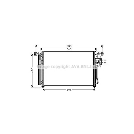 Радиатор кондиционера AVA QUALITY COOLING HY5176D. Фото 1 HY5176D