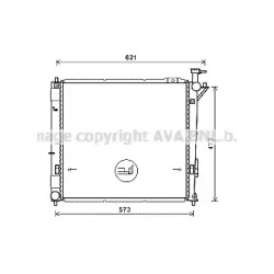 Радиатор охлаждения двигателя AVA QUALITY COOLING