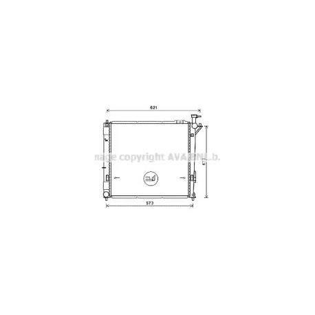 Радиатор охлаждения двигателя AVA QUALITY COOLING HY2346. Фото 1 HY2346