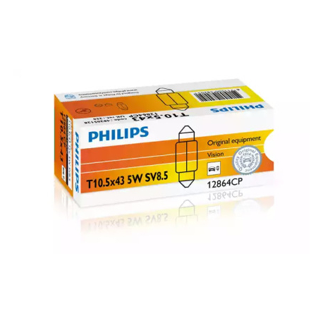 Лампочка Цокольная лампа накаливания (SV8,5, 5 Вт, 12 V) PHILIPS PH 12864CP. Фото 1 PH 12864CP