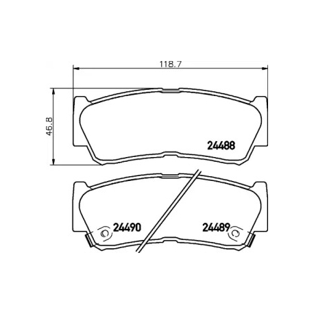 Колодки гальмівні дискові комплект NISSHINBO NP6011. Фото 1 NSN NP6011