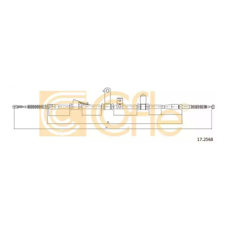 Трос стоянкової гальмівної системи COFLE CL 17.2568. Фото 1 CL 17.2568