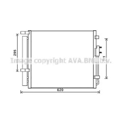 Радиатор кондиционера AVA QUALITY COOLING
