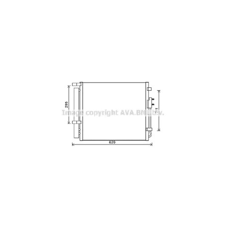 Радиатор кондиционера AVA QUALITY COOLING HY5343D. Фото 1 HY5343D