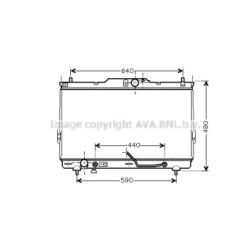 Радиатор охлаждения двигателя AVA QUALITY COOLING