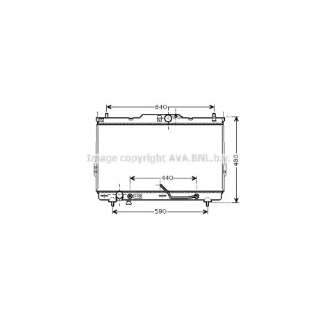 Радиатор охлаждения двигателя AVA QUALITY COOLING HY2114. Фото 1 HY2114