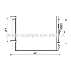 Радиатор кондиционера AVA QUALITY COOLING