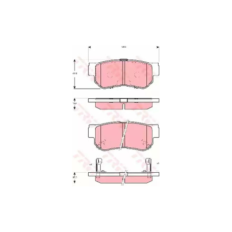Колодки тормозные дисковые комплект TRW GDB3298. Фото 1 GDB3298