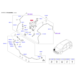 Бачок омывателя 98620-A2000 Mobis