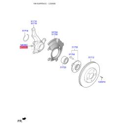 Гайка штока амортизатора 13262-12007K Mobis