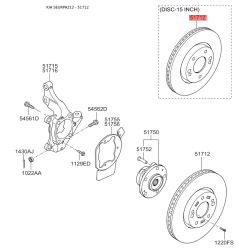 Диск тормозной S5171-22V000 Mobis