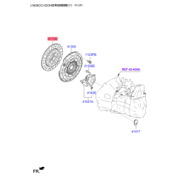 Диск сцепления S4110-026010 Mobis