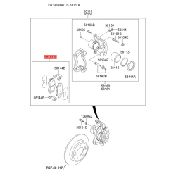 Колодки тормозные дисковые комплект S5810-1A6A00 Mobis
