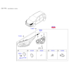 Фара основная правая 92102-A2220 Mobis - 92102A2220 - схема с каталога 92102A, SEURPA216