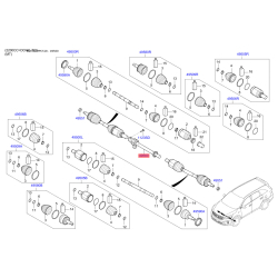 Подушка двигателя 49560-C5050 Mobis