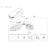 Кріплення фари праве 92142-C5000 Mobis - 92142C5000 - схема з каталогу 86340G, KRUSPC515