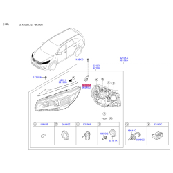 Крепление фары левое 92132-C5000 Mobis