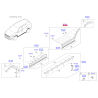 Обшивка порога права 87732-C5200 Mobis - 87732C5200 - схема з каталогу 87732X, KRUSPC518