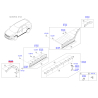 Обшивка (подкрылок), колесная ниша правая 87712-C5000 Mobis - 87712C5000 - схема с каталога 87712D, KRUSPC518