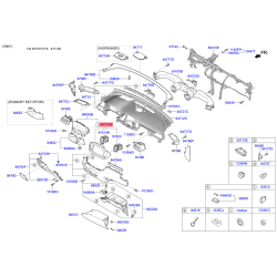 Решётка панели приборов (торпеды) 84740-C5000CK5 Mobis