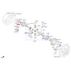 Подшипник дифференциала АКПП 43220-38000 Mobis