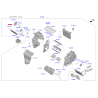 Крышка (корпус или кронштейн) отопителя 97222-3E060 Mobis - 972223E060 - схема с каталога 97256D, KRUSPHM20