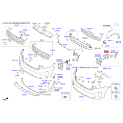 Фара противотуманная правая 92202-C5600 Mobis