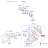 Фильтр воздушный S2811-32P300 Mobis - S281132P300 - схема с каталога 28113, KEURPXM09