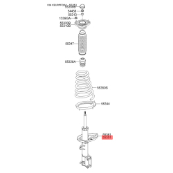 Амортизатор левый S5535-12E501 Mobis