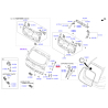 Пружина газовая (упор) крышки багажника левая 81770-F1000 Mobis - 81770F1000 - схема с каталога 81770, SRUSPF119