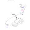 Антенна 96201-B2000 Mobis - 96201B2000 - схема с каталога 96210H, SRUSPF119