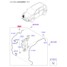 Бачок омывателя 98610-F1501 Mobis - 98610F1501 - схема с каталога 98610, SEURPF116