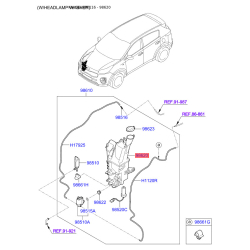 Бачок омывателя 98611-F1500 Mobis
