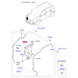 Бачок омывателя 98620-D9100 Mobis