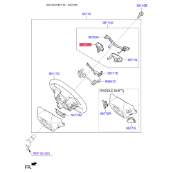 Кнопка управления автомагнитолой на руле правая 96720-D9610 Mobis