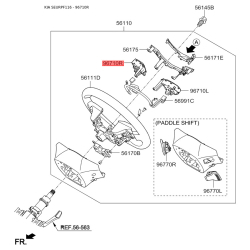 Кнопка керування автомагнітолою на кермі права 96720-F1120SA1 Mobis