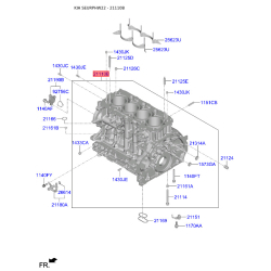 Блок цилиндров двигателя Z7503-2UZ00 Mobis