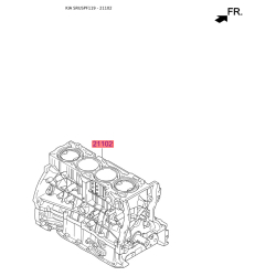 Блок цилиндров двигателя Z9142-2BZ00 Mobis