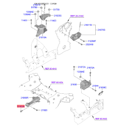 Болт кронштейна мотора 11406-10406K Mobis