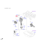Болт блока цилиндров 21516-35010 Mobis - 2151635010 - схема с каталога 21516A, KEURPEX23