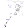 Болт рульової колонки 56415-1C000 Mobis - 564151C000 - схема з каталогу 56415B, KEURPTA15