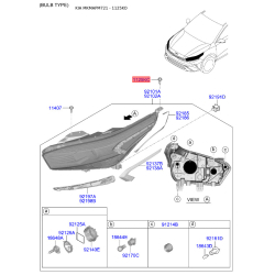 Болт, облицювання радіатора 64195-B8000 Mobis