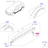 Обшивка порога права 86864-F1000 Mobis - 86864F1000 - схема з каталогу 87756G, SRUSPF119