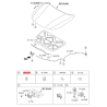 Упор (отбойник) капота 86410-29000 Mobis - 8641029000 - схема с каталога 86415A, KEURPTFE14