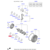 Вкладыши коренные 21020-2U920 Mobis - 210202U920 - схема с каталога 21020F, SEURPHW22