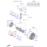 Вкладыши коренные 21020-2U970 Mobis - 210202U970 - схема с каталога 21020D, SEURPHW22